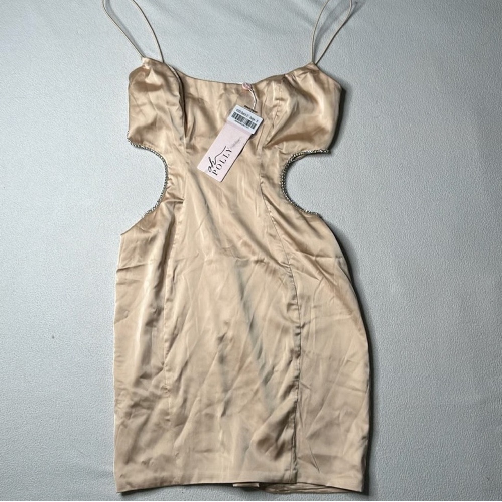 Oh Polly nude Cutout Dress
